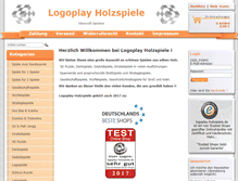 Tablet Screenshot of logoplay-holzspiele.de